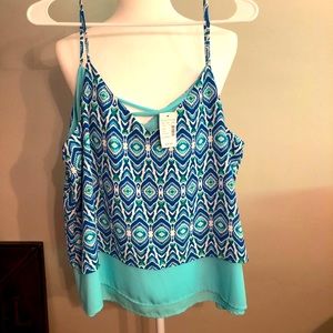Maurices flowy layered tank